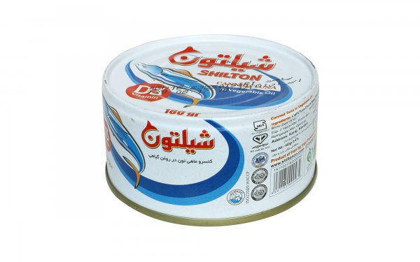 کنسرو ماهی تون در روغن گیاهی حاوی ویتامین D3 شیلتون مقدار 180 گرم 