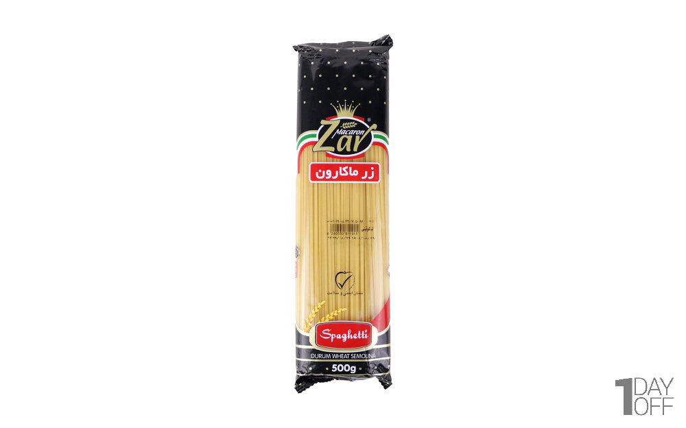 اسپاگتی لینگوئینی زر ماکارون مقدار 500 گرم