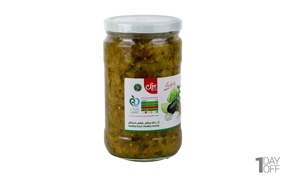 ترشی مخلوط لیته بیژن مقدار 670 گرم