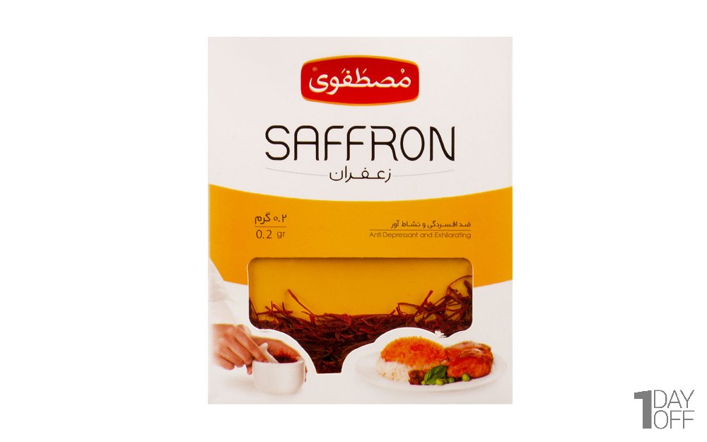 زعفران درجه یک مصطفوی نایلونی مقدار 0.2 گرم