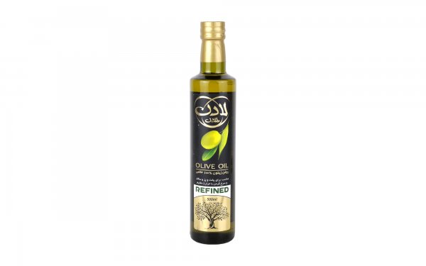 روغن زیتون خالص لادن طلایی مقدار 500 میلی‌لیتر