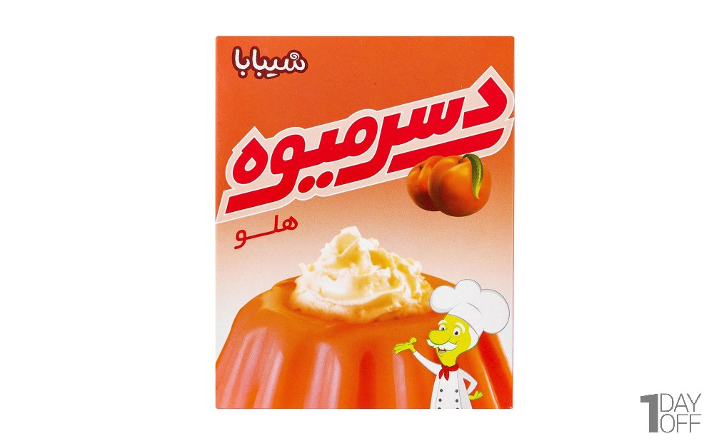 پودر دسر هلو شیبابا مقدار 60 گرم