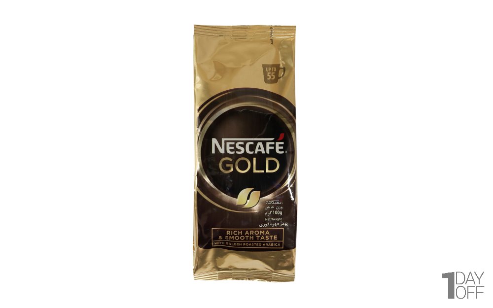 پودر قهوه فوری گلد نسکافه (NESCAFE) مقدار 100 گرم