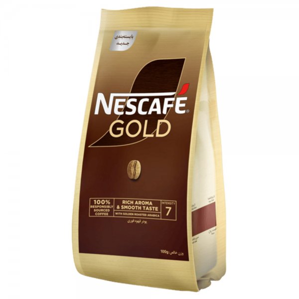 پودر قهوه فوری گلد نسکافه (NESCAFE) مقدار 100 گرم