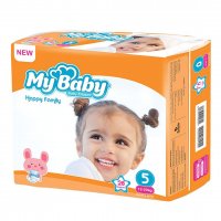 پوشک بچه مای بیبی سایز 5 بسته 28 عددی 