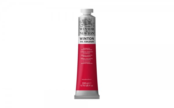 رنگ روغن وینزور (Winsor) سری Winton مقدار 200 میلی‌لیتر رنگ PERMANENT ALIZARIN CRIMSON