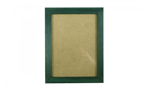 قاب عکس چوبی دست ساز ابعاد 17x22 سانتی‌متر رنگ فیروزه‌ای