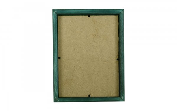 قاب عکس چوبی دست ساز ابعاد 17x22 سانتی‌متر رنگ فیروزه‌ای
