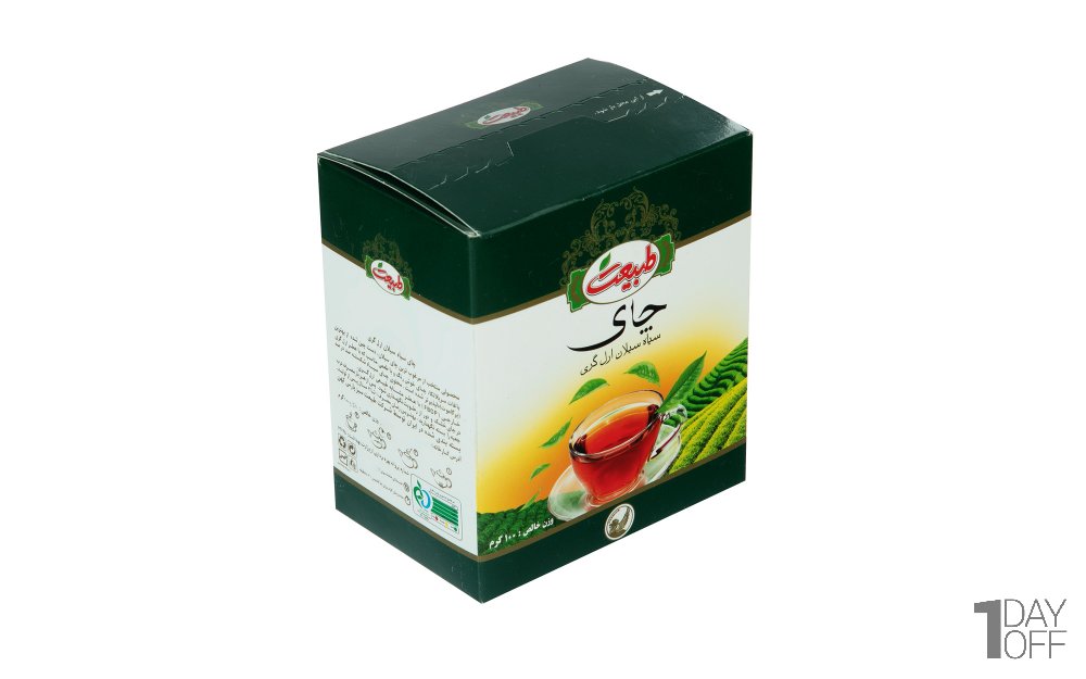 چای سیاه سیلان ارل‌گری طبیعت مقدار 100 گرم