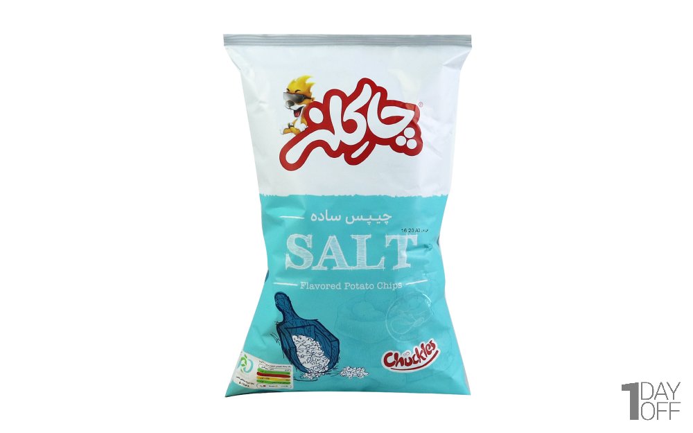 چیپس ساده نمکی چاکلز مقدار 45 گرم