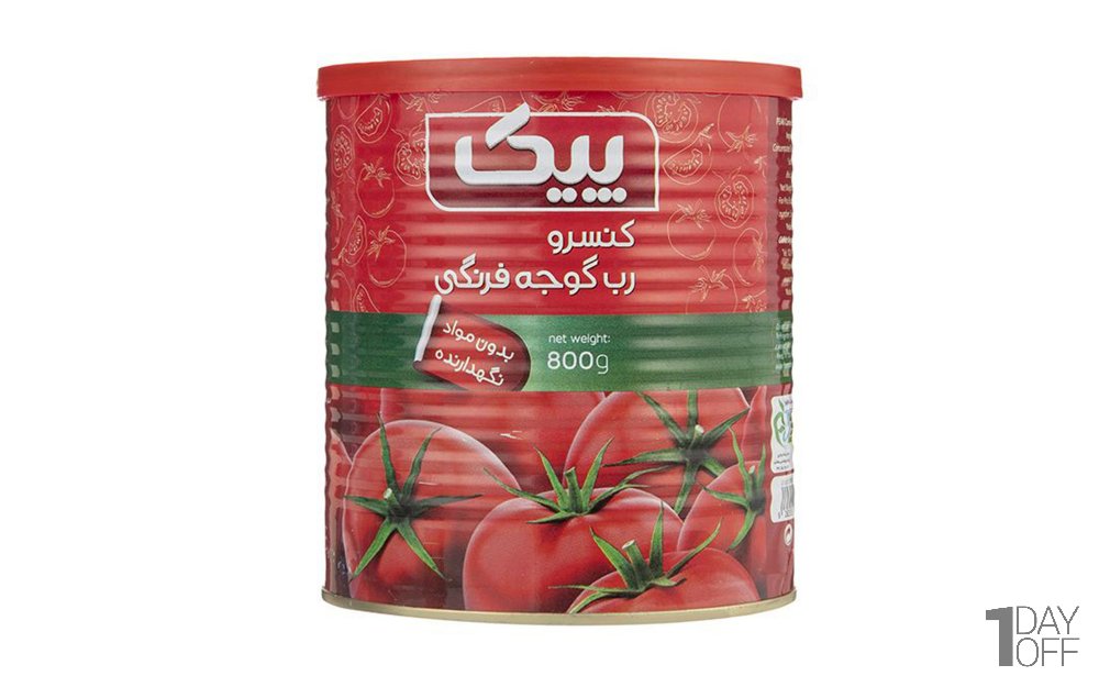 رب گوجه‌فرنگی پیک مقدار 800 گرم