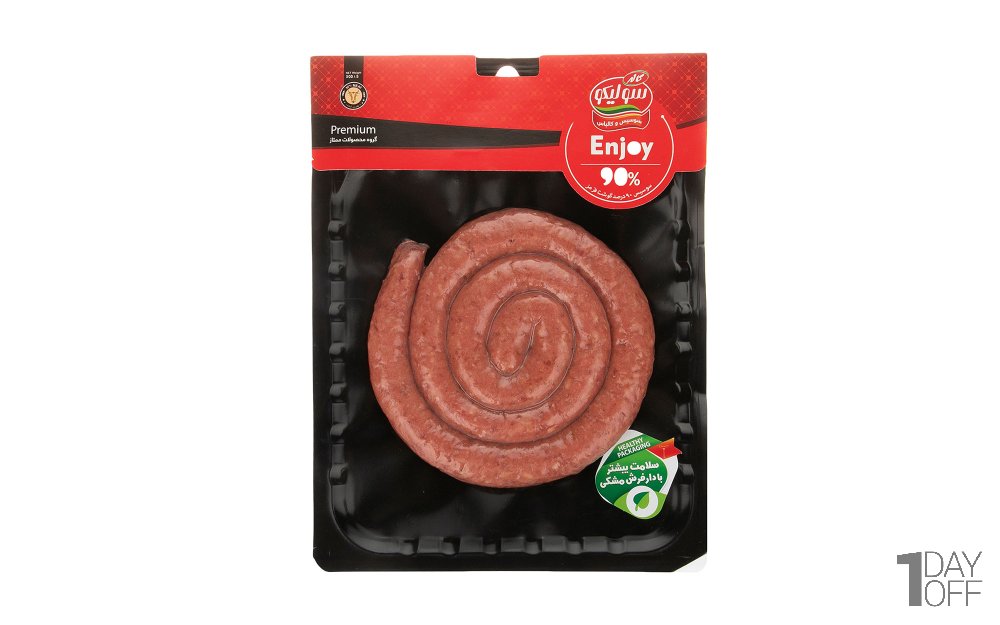 سوسیس 90% گوشت قرمز سولیکو کاله مقدار 300 گرم
