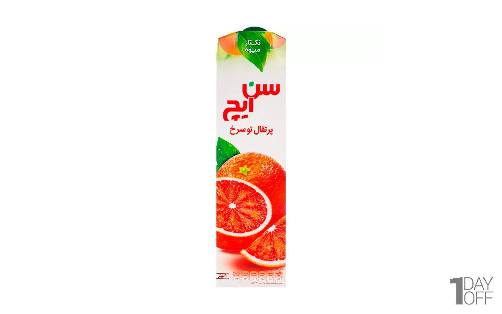 نکتار پرتقال توسرخ سن‌ایچ مقدار 1 لیتر