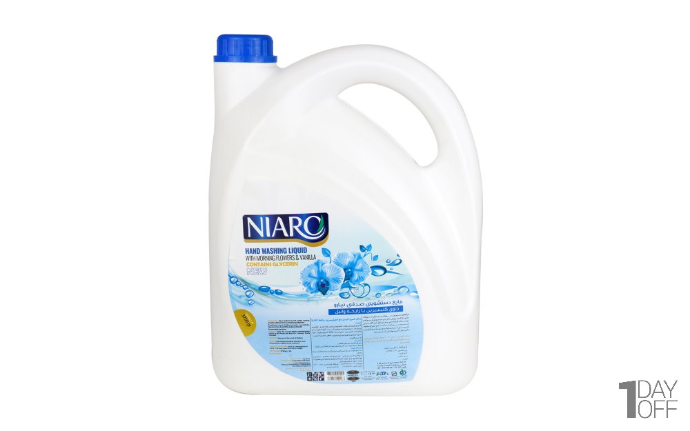 مایع دستشویی صدفی حاوی گلیسرین با رایحه وانیل نیارو مقدار 3750 گرم