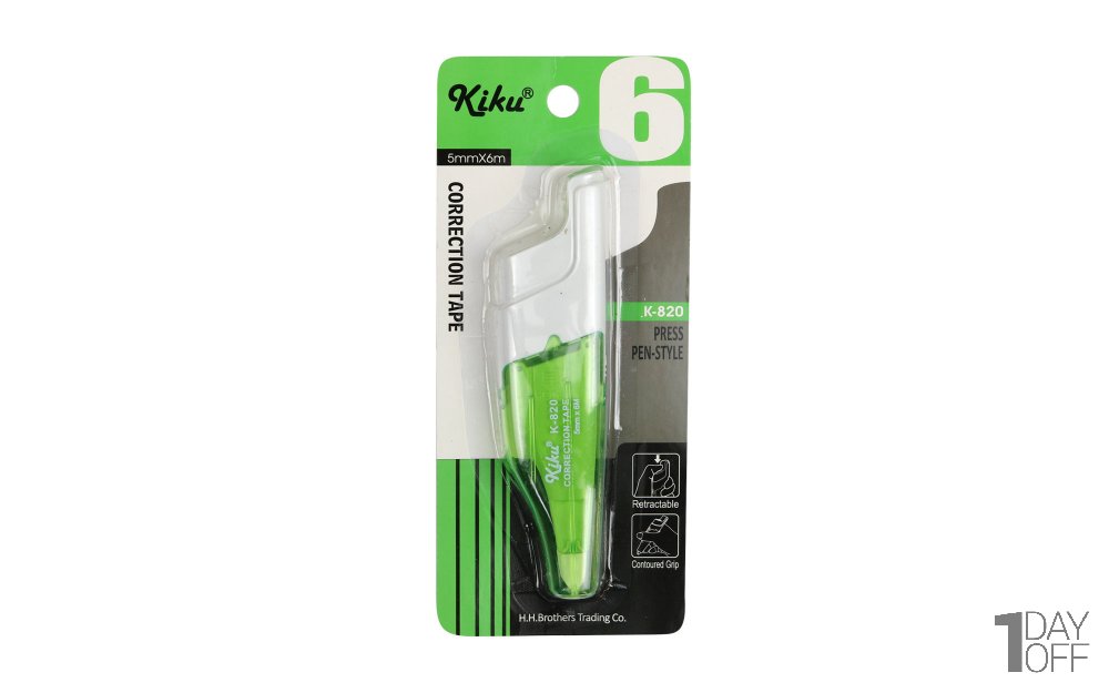 غلط‌گیر نواری کیکو (Kiku) مدل K-820 رنگ سبز