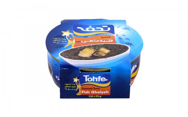 کنسرو قلیه‌ماهی تن تحفه مقدار 230 گرم