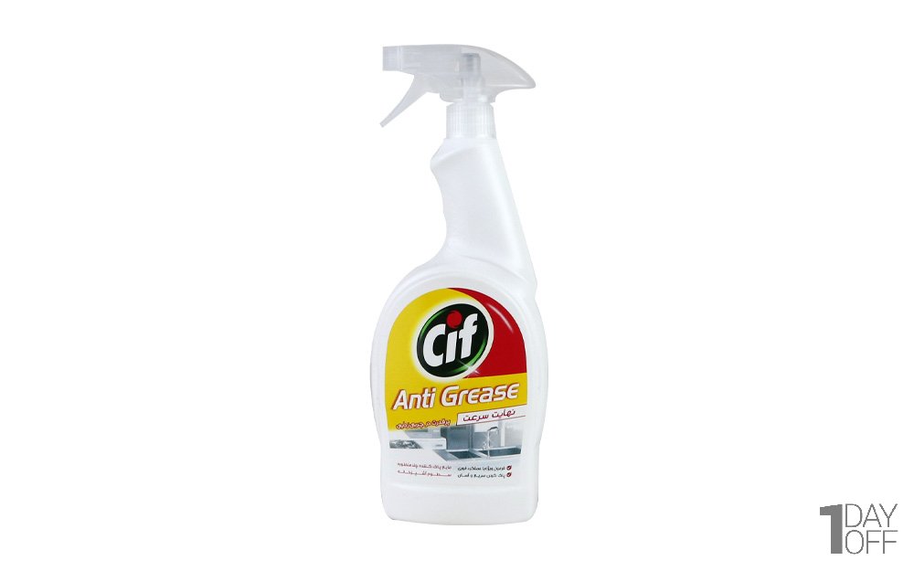 مایع پاک‌کننده چندمنظوره سطوح آشپزخانه Anti Grease سیف (Cif) مقدار 750 گرم
