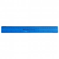 خط کش پلاستیکی FABER CASTEL طول 30 سانتی‌متر رنگ آبی