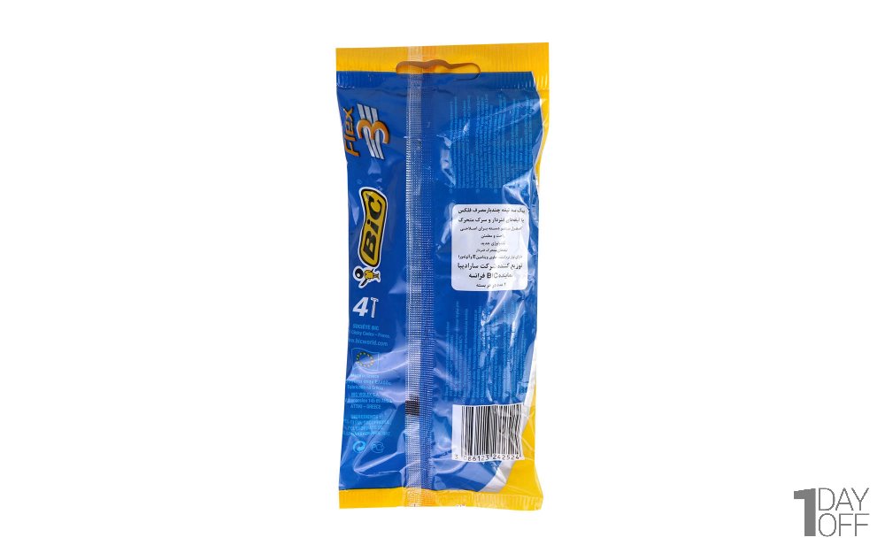 خودتراش Flex سه تیغه بیک بسته 4 عددی