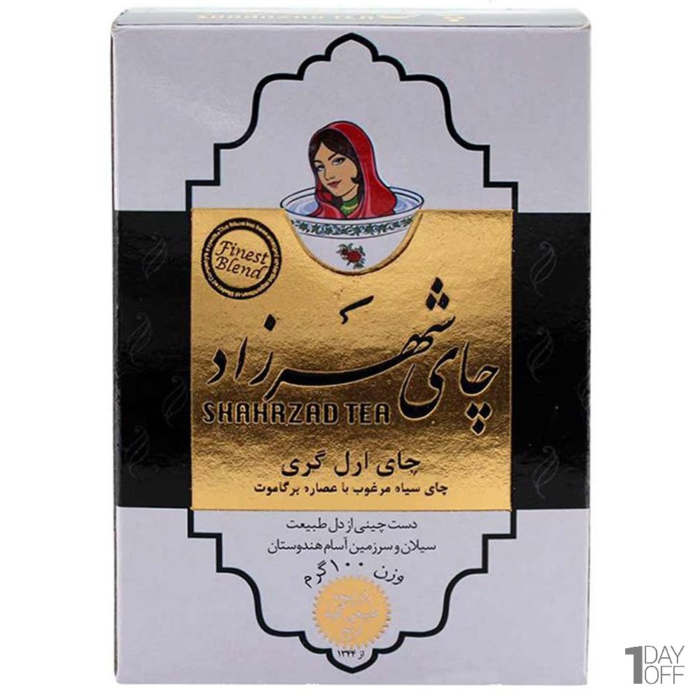 چای سیاه ارل گری شهرزاد مقدار 100 گرم