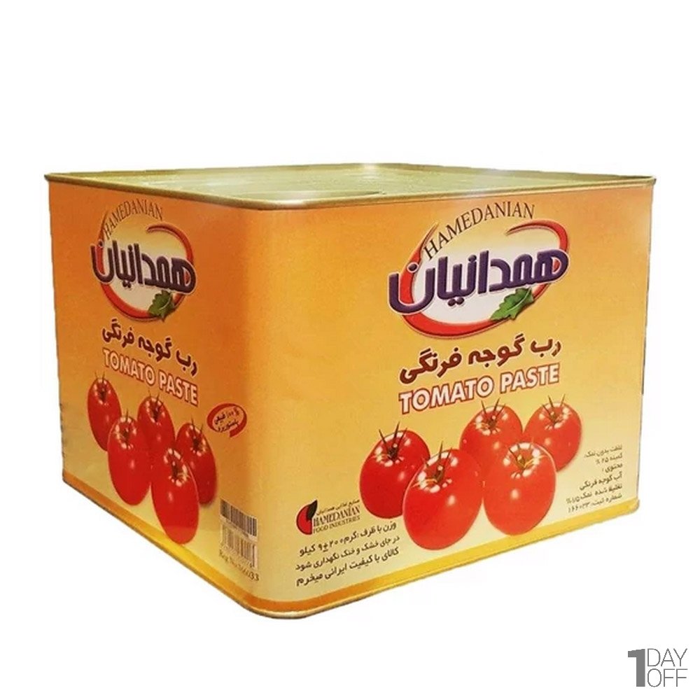 رب گوجه فرنگی همدانیان مقدار 9 کیلوگرم