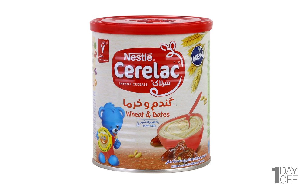سرلاک گندم و خرما نستله مقدار 400 گرم
