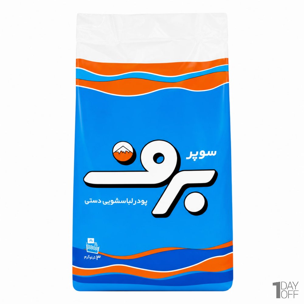 پودر لباسشویی دستی برف مقدار 3 کیلوگرم