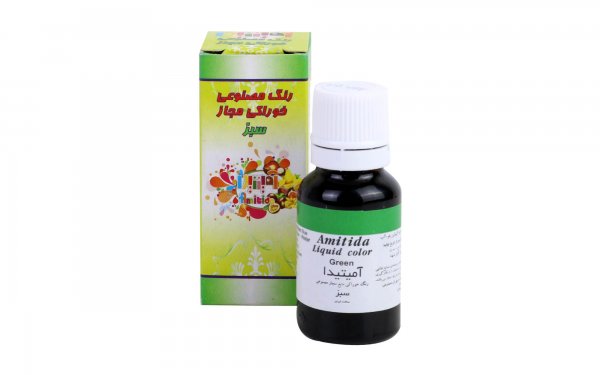رنگ خوراکی آمیتیدا مقدار 50 گرم رنگ سبز