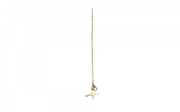 آویز ساعت استیل طلایی طرح ضربان