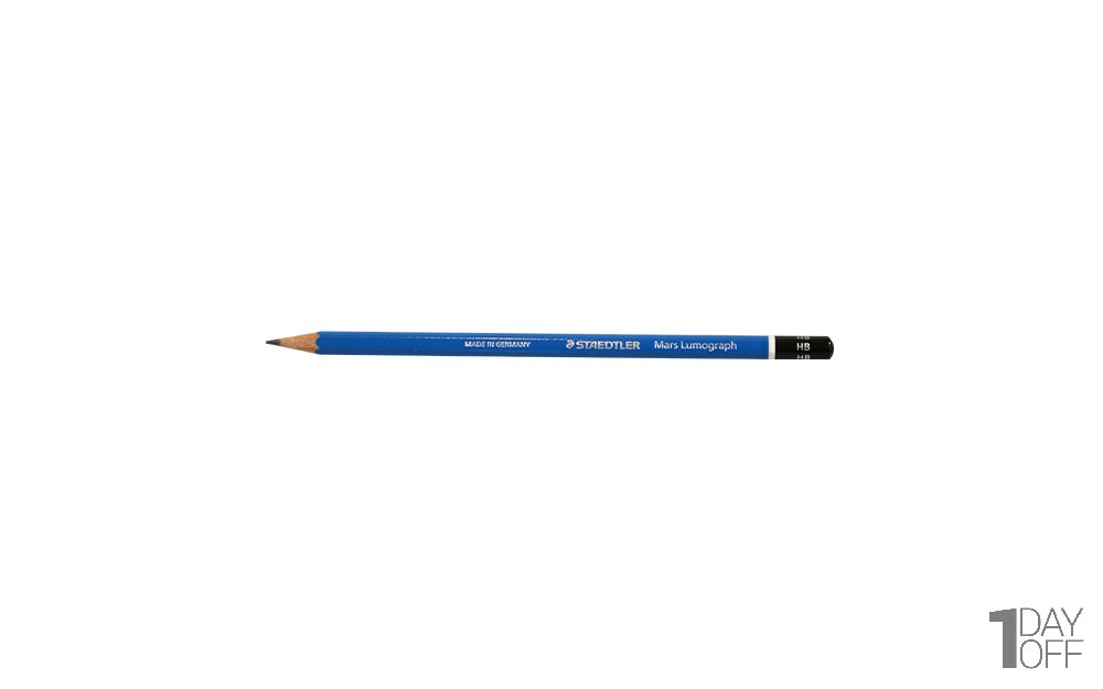 مداد مشکی طراحی استدلر (Staedtler) مدل Mars Lumograph نوع HB 