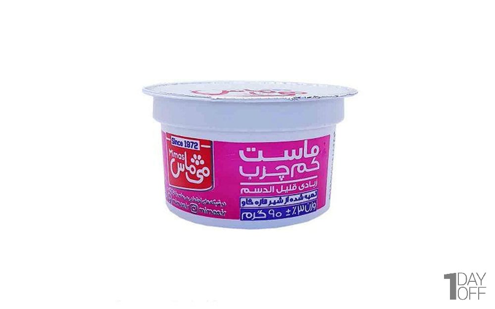 ماست تک‌نفره کم‌چرب می‌ماس