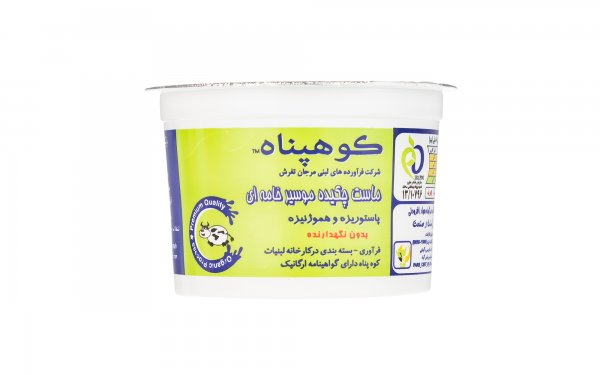 ماست چکیده موسیر خامه‌ای کوهپناه مقدار 250 گرم
