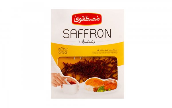 زعفران درجه یک مصطفوی نایلونی مقدار 0.5 گرم
