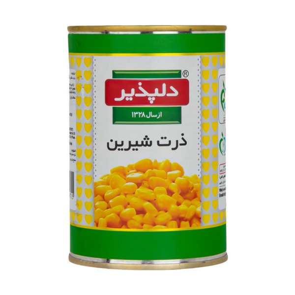 کنسرو ذرت دلپذیر مقدار 400 گرم