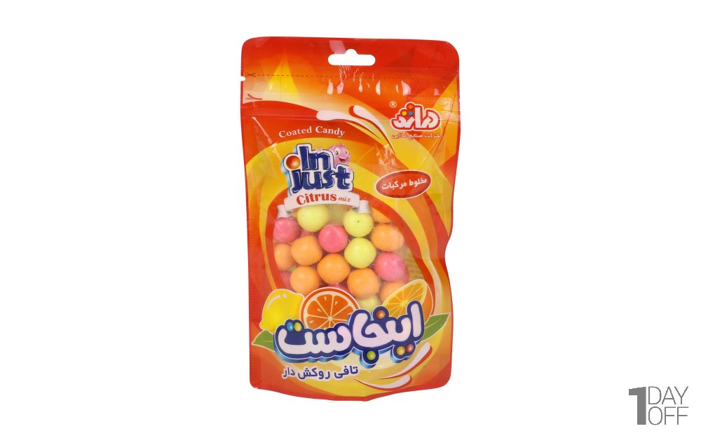 تافی روکش‌دار مخلوط مرکبات اینجاست مقدار 140 گرم