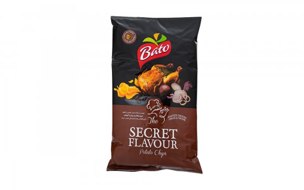 چیپس با طعم مرغ سوخاری و پیاز و آویشن باتو مقدار 90 گرم