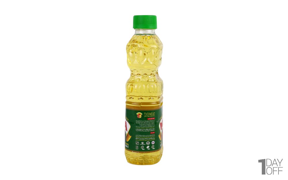 روغن مایع آفتاب‌گردان خالص و غنی‌شده نینا مقدار 900 میلی‌لیتر