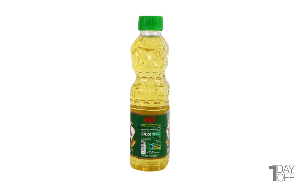 روغن مایع آفتاب‌گردان خالص و غنی‌شده نینا مقدار 900 میلی‌لیتر