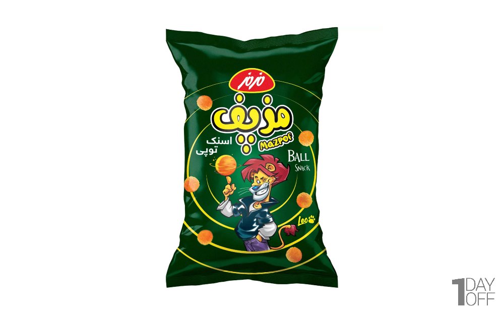 اسنک پنیری توپی مزپف مزمز مقدار 85 گرم