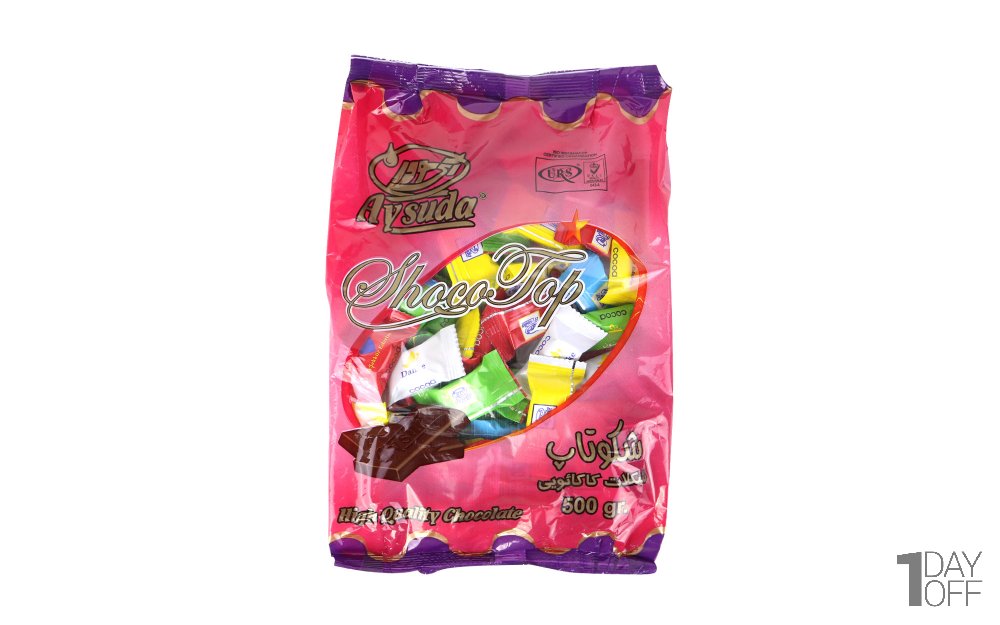شکلات کاکائویی شکوتاپ آی‌سودا مقدار 500 گرم