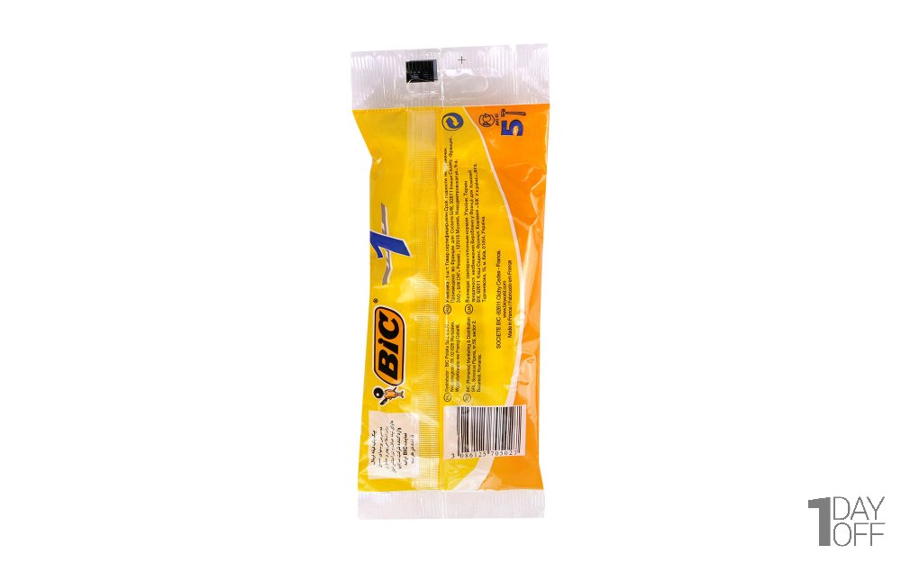 خودتراش یک تیغه بیک بسته 5 عددی