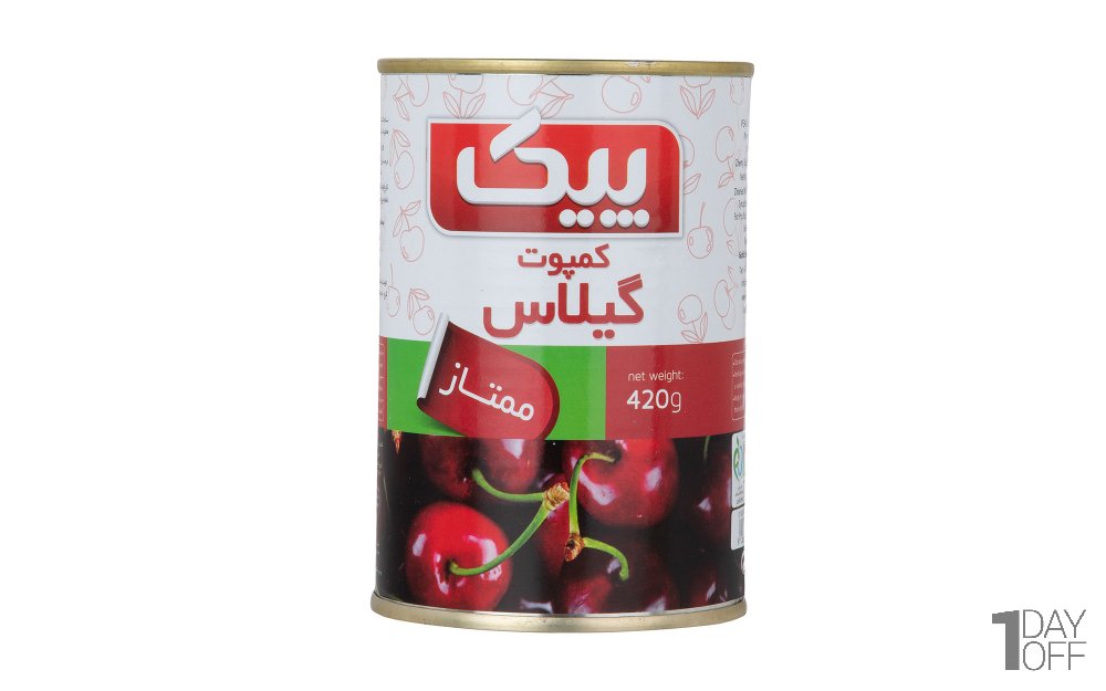 کمپوت گیلاس ممتاز پیک مقدار 420 گرم 