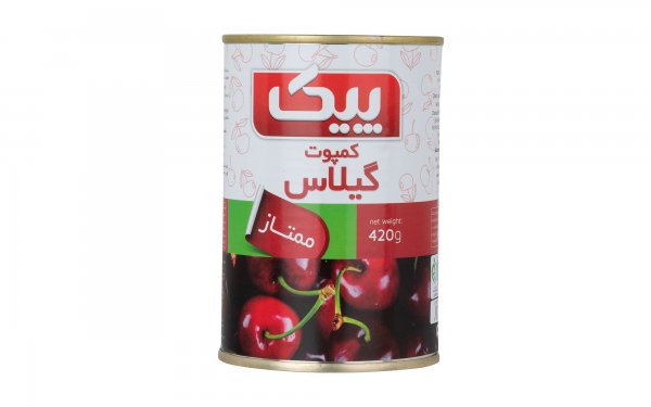 کمپوت گیلاس ممتاز پیک مقدار 420 گرم 