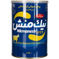 روغن حیوانی کرمانشاهی اطمینان (گاوی) نیک منش 900 گرم