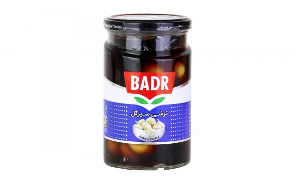 ترشی سیر گل بدر مقدار 650 گرم