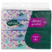 دستمال کاغذی اقتصادی 250 برگ فول تایم بسته 8 عددی (کیفیت بالا)