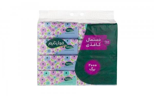 دستمال کاغذی اقتصادی 250 برگ فول تایم بسته 8 عددی (کیفیت بالا)
