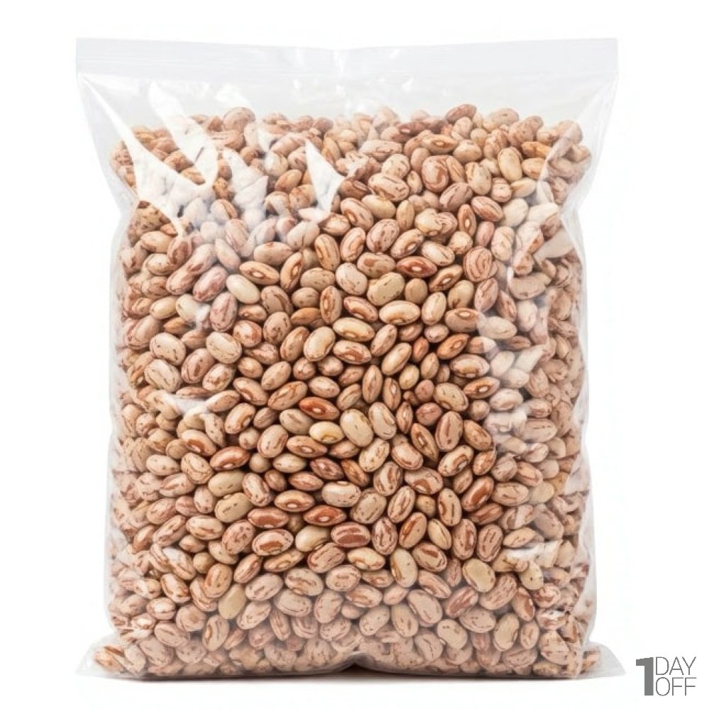 لوبیا چیتی مرغوب پاک شده مقدار 900 گرم