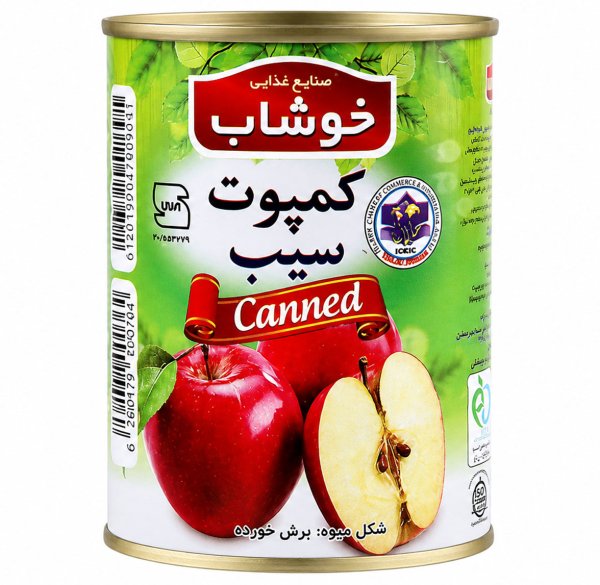 کمپوت سیب خوشاب مقدار 350 گرم