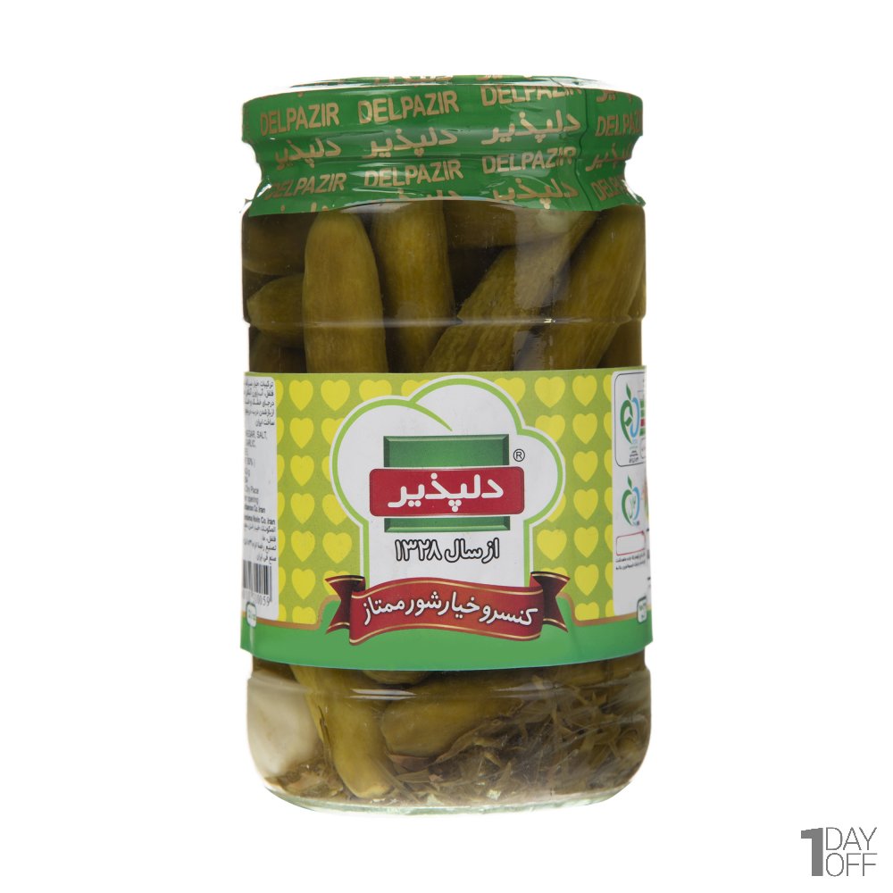 خیار شور ممتاز دلپذیر مقدار 650 گرم